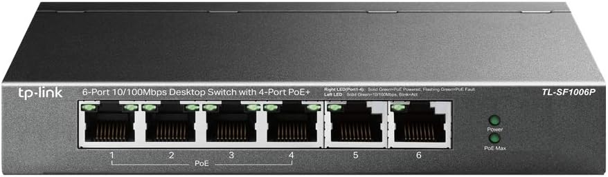 מתג TP-Link TL-SF1006P 5+1 POE+ 65