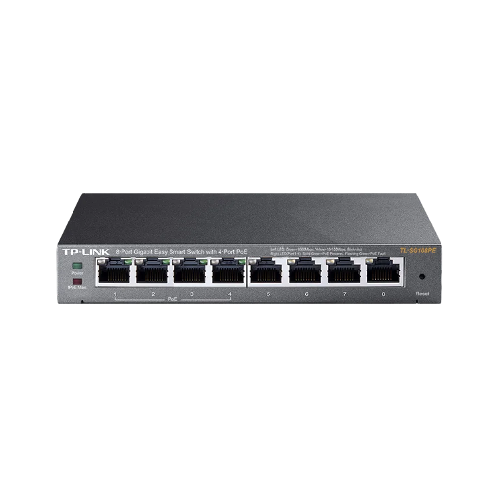 מתג TL-SG108PE GIGA POE 4+4 55W