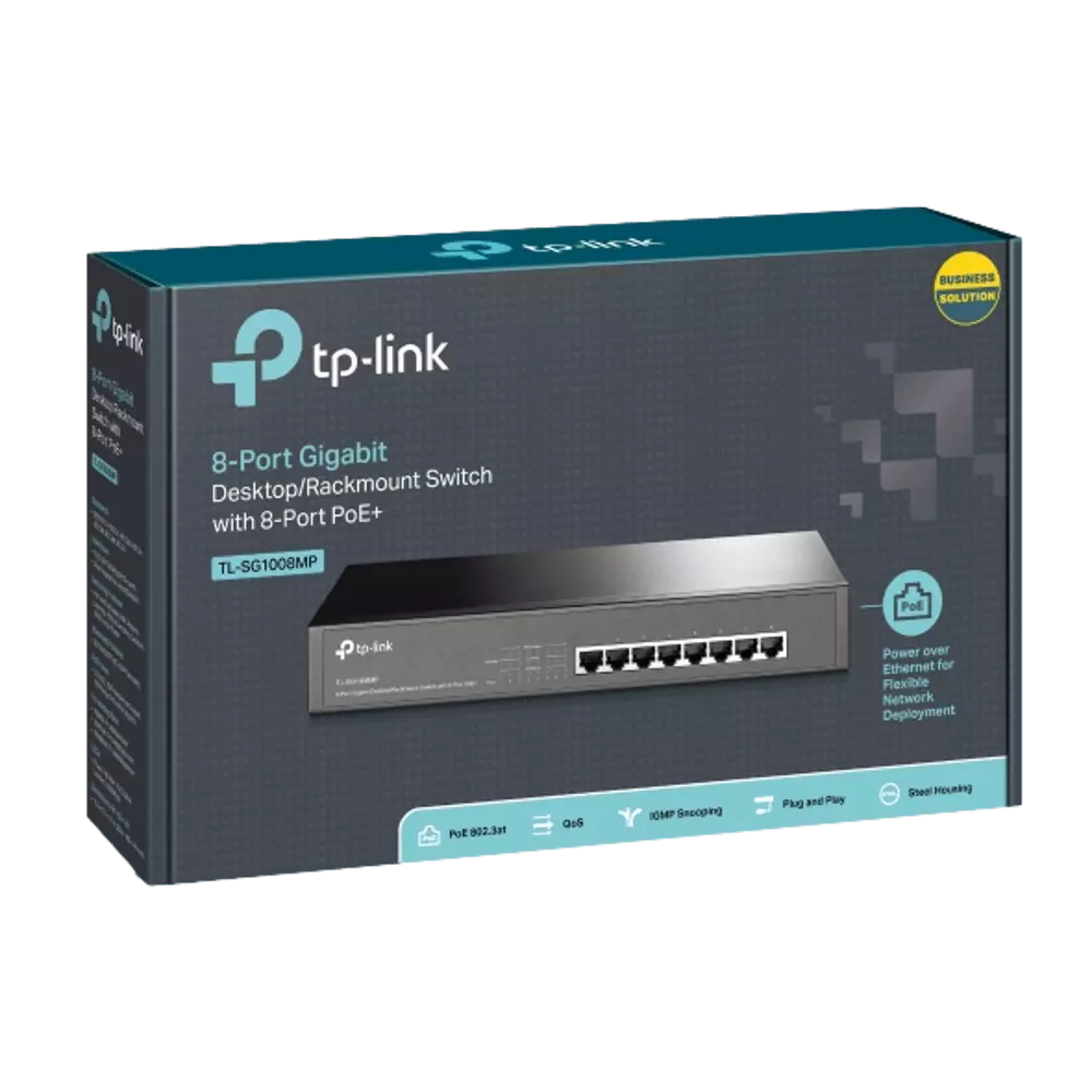 8-Port Gigabit Desktop/Rackmount Switch TL-SG1008 מבית TP-LINK