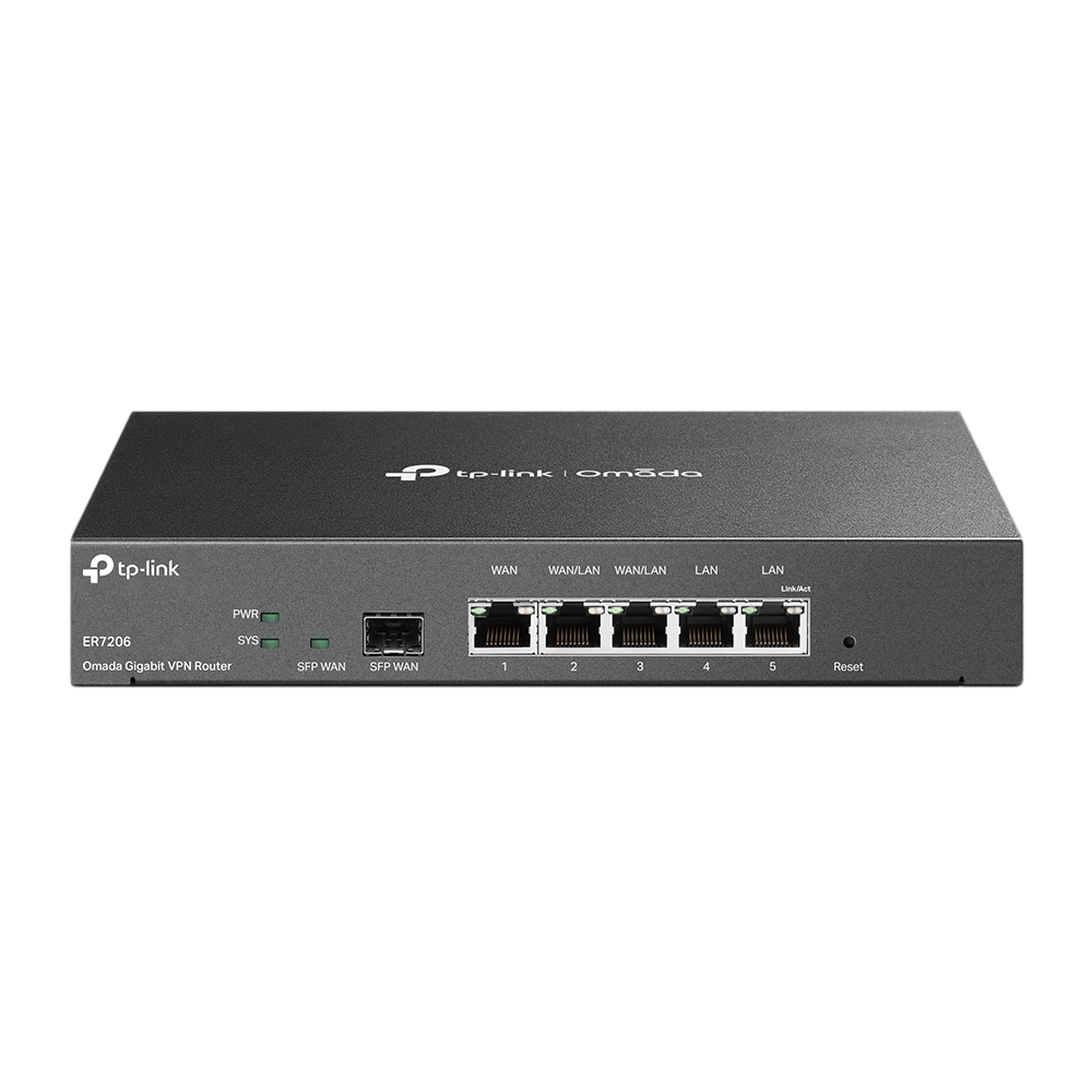 ראוטר VPN מתקדם למערכת TP-LINK TL-ER7206 OMADA 4WAN VPN