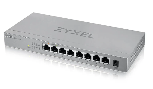 מתג מתכתי 8 פורטים 2.5G ‏‎ MG-108‎‏‏‏‏Zyxel