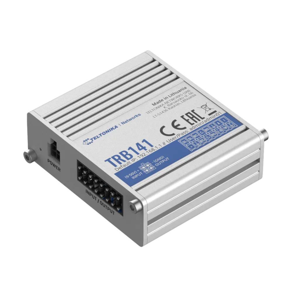 נתב Teltonika TRB141 INDUSTRIAL I/O LTE GATEWAY