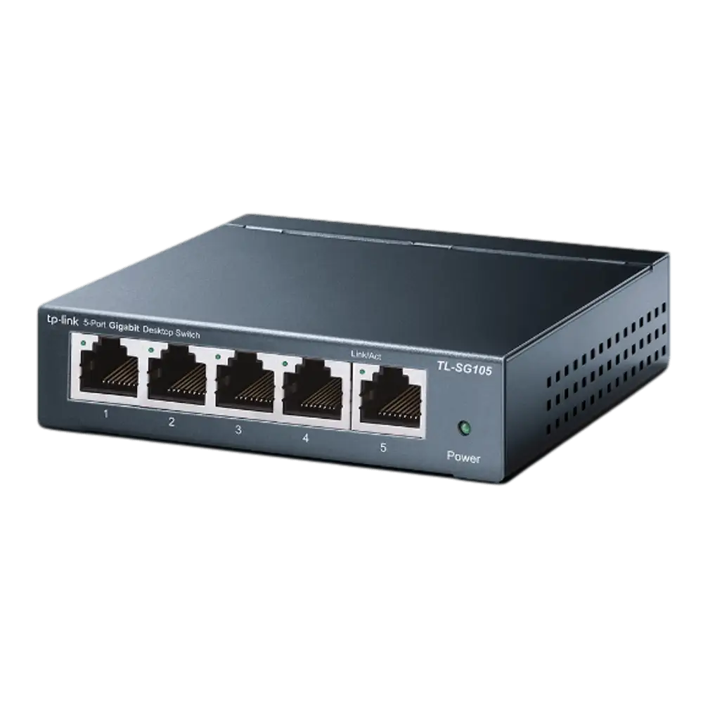 מתג מתכת קטן SG105 5PORT GIGA