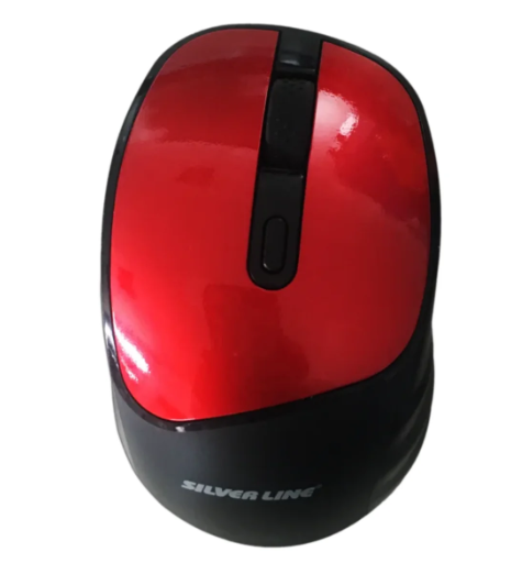 עכבר דגם RF-068 בצבע אדום מבית silver line