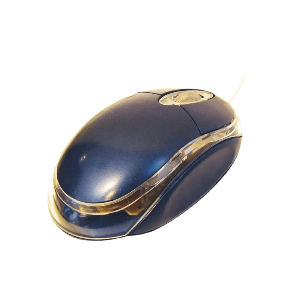 עכבר אופטי silver line USB OM-290 בצבע כחול