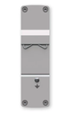 TELTONIKA TSW1XX REAR DIN RAIL PANEL