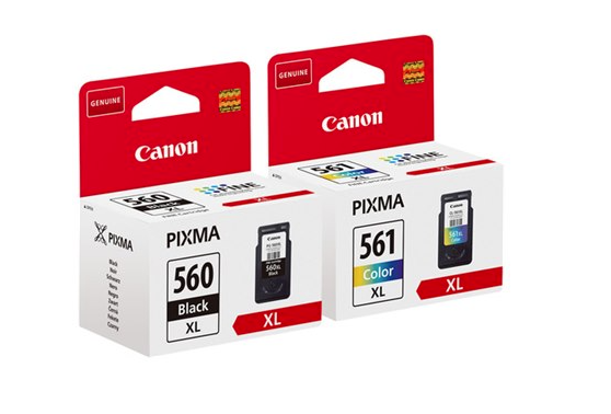 זוג ראשי דיו מקוריים CANON 560XL 561XL