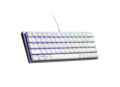  מקלדת למחשב גיימינג COOLERMASTER SK620 WHITE KEYBOARD - SWITH RED 