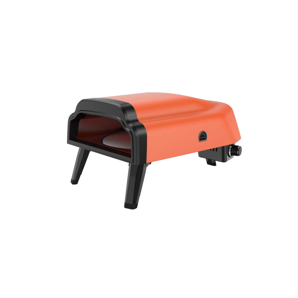  טאבון פיצה ביתי עם אבן מסתובבת בצבע כתום דגם PH-14-G-P '14 מבית MIRA 