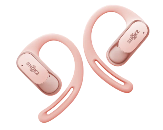  אוזניות SHOKZ OPENFIT AIR בצבע ורוד