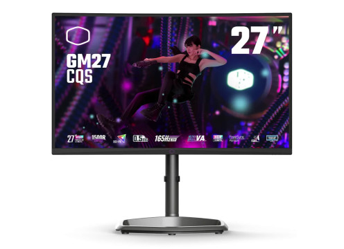  מסך מחשב קעור לגיימינג COOLERMASTER 27" GM27-CQS VA WQHD 170HZ 0.5MS 1500R 