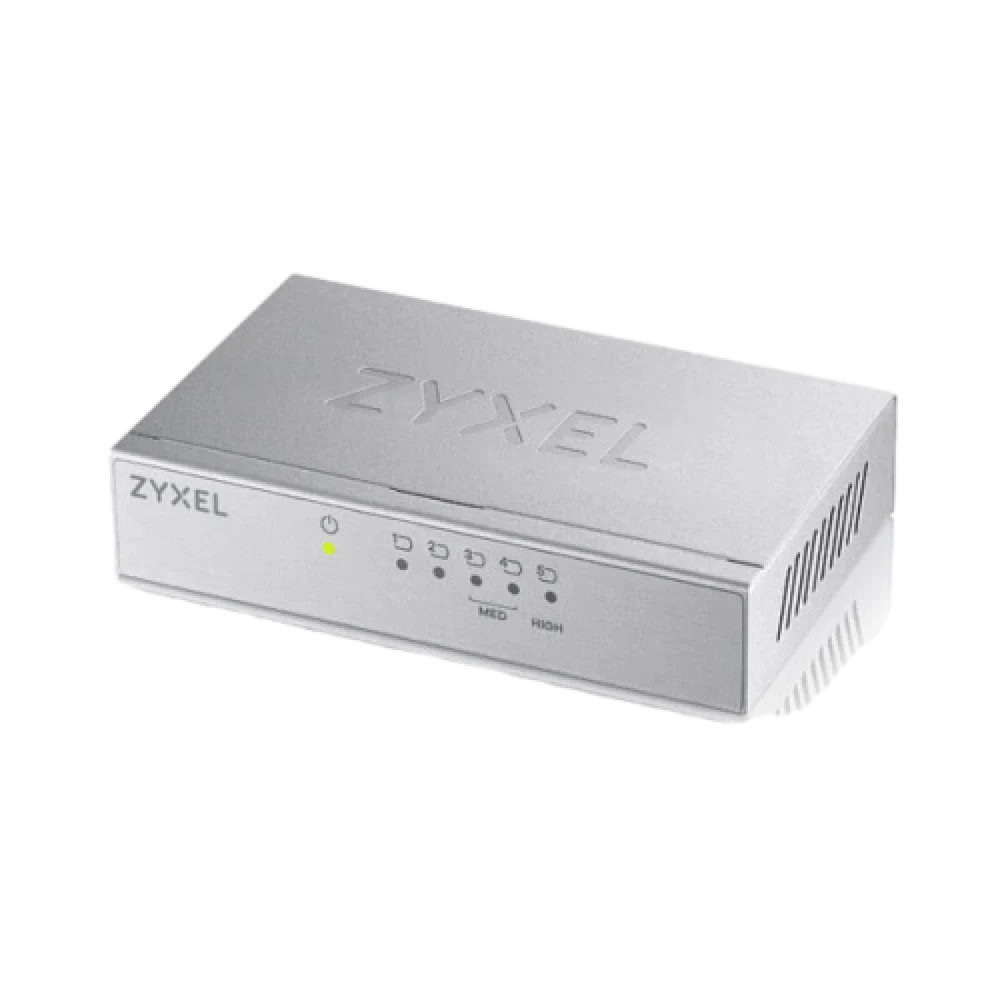  Zyxel‏ ‏GS-105B ‎‏ מתג מתכתי 5 פורטים 