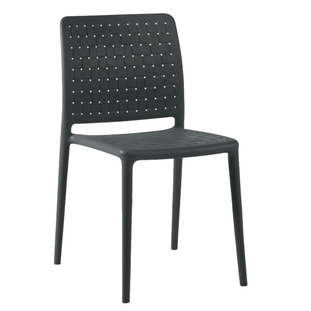  כסא דגם FAME-S מבית PAPATYA בצבע אפור פחם 