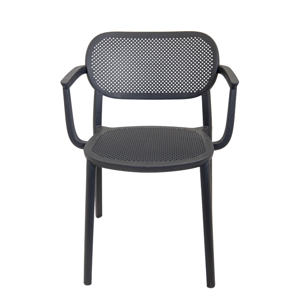  כסא עם ידיות דגם NUTA B מבית GABER בצבע אפור 