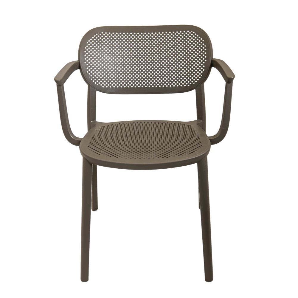  כסא עם ידיות דגם NUTA B מבית GABER בצבע אפור בהיר 