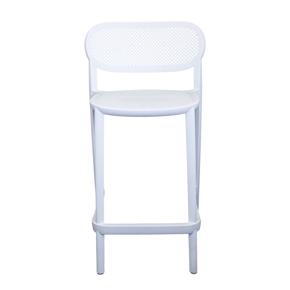  כסא בר דגם NUTA מבית GABER בצבע לבן 68CM 