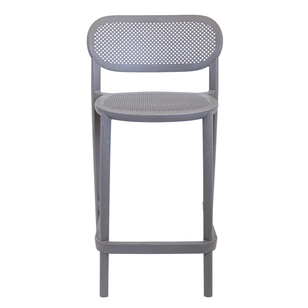 כסא בר דגם NUTA מבית GABER בצבע אפור בהיר 68CM 