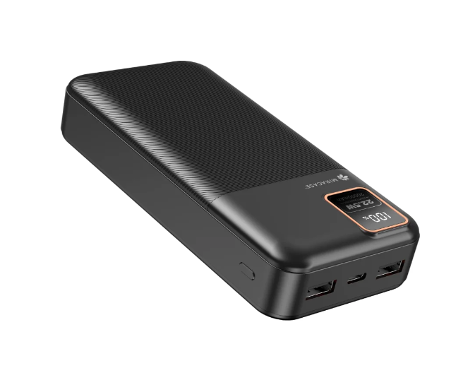  סוללת טעינה אלחוטית דגם MPB20LCD בצבע שחור מבית MIRACASE 