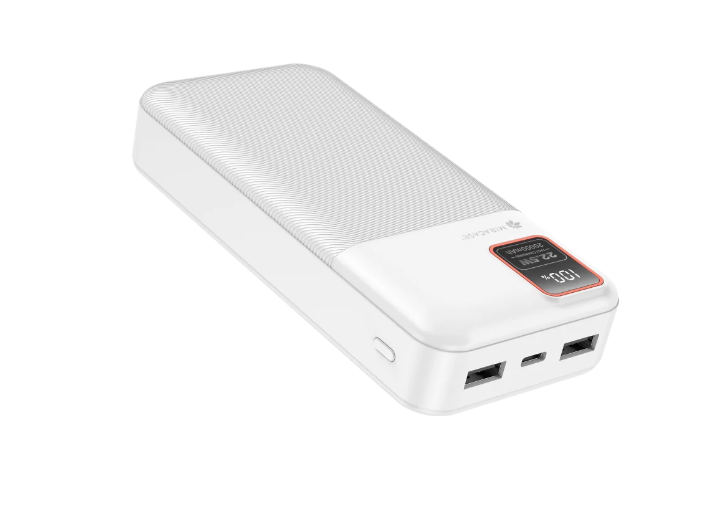  סוללת טעינה אלחוטית דגם MPB20LCD בצבע לבן מבית MIRACASE 