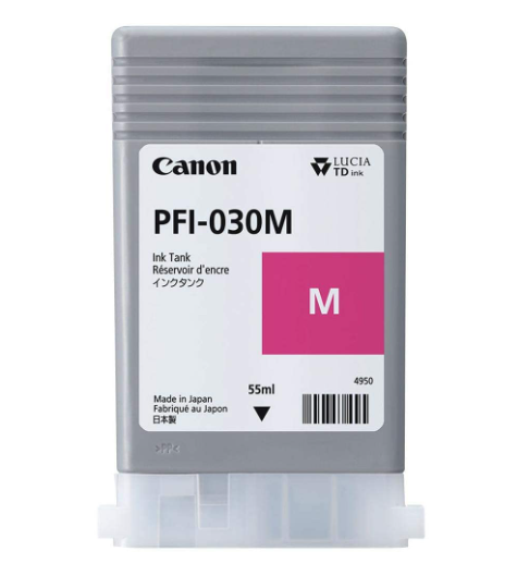 מיכל דיו מקורי canon PFI-030M- Pigment Magenta Ink Tank 55ml