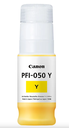 בקבוק דיו צהוב מקורי CANON PFI050Y (70 מ"ל) 