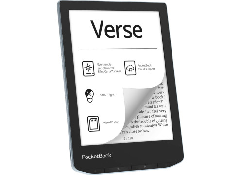  ספר אלקטרוני POCKETBOOK 6" VERSE כחול בהיר PB629-M-WW