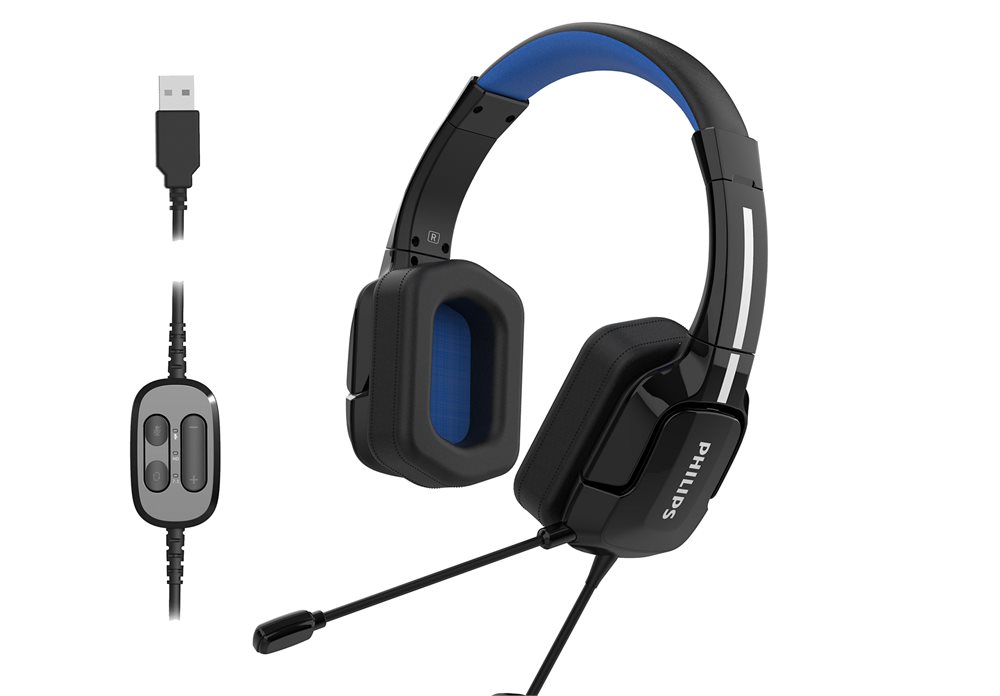 אוזניות Philips Gaming Headset TAGH401 Dirac3D 