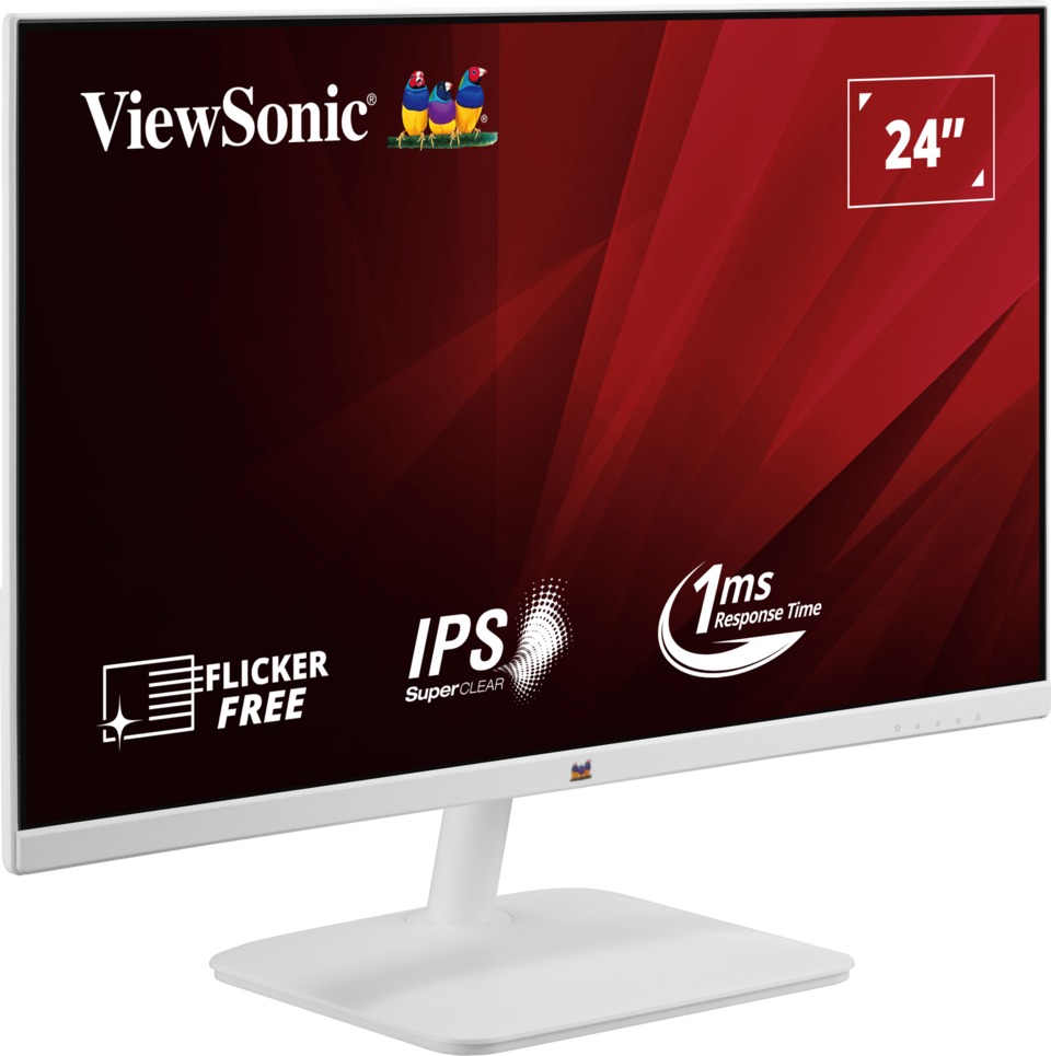 מסך מחשב ‏24 ‏אינטש Viewsonic VA2432-H Full HD - צבע לבן