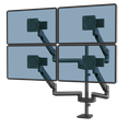 זרוע ל 4 מסכים Fellows DEE8610001 Tallo Modular™ 4FFS