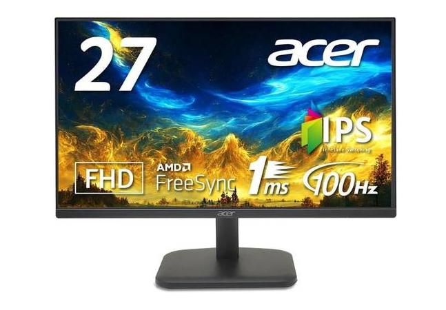 ‎מסך מחשב 27 ACER EK271 Ebmix UM.HE1EE.E05
