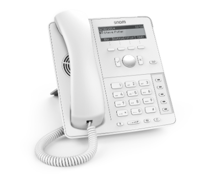 טלפון IP שולחני משרדי Snom D715 בצבע לבן