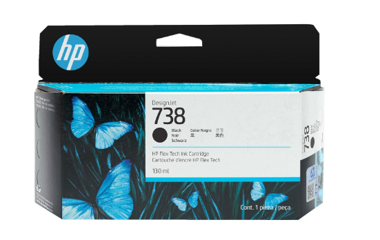 דיו שחור מקורי HP 738 130ml 498N4A 