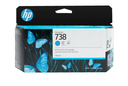 דיו כחול מקורי HP 738 498N5A130ml