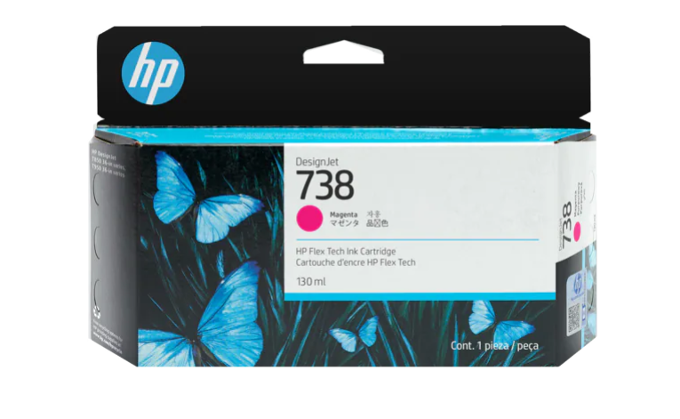 דיו אדום מקורי HP 738 498N6A 130ml