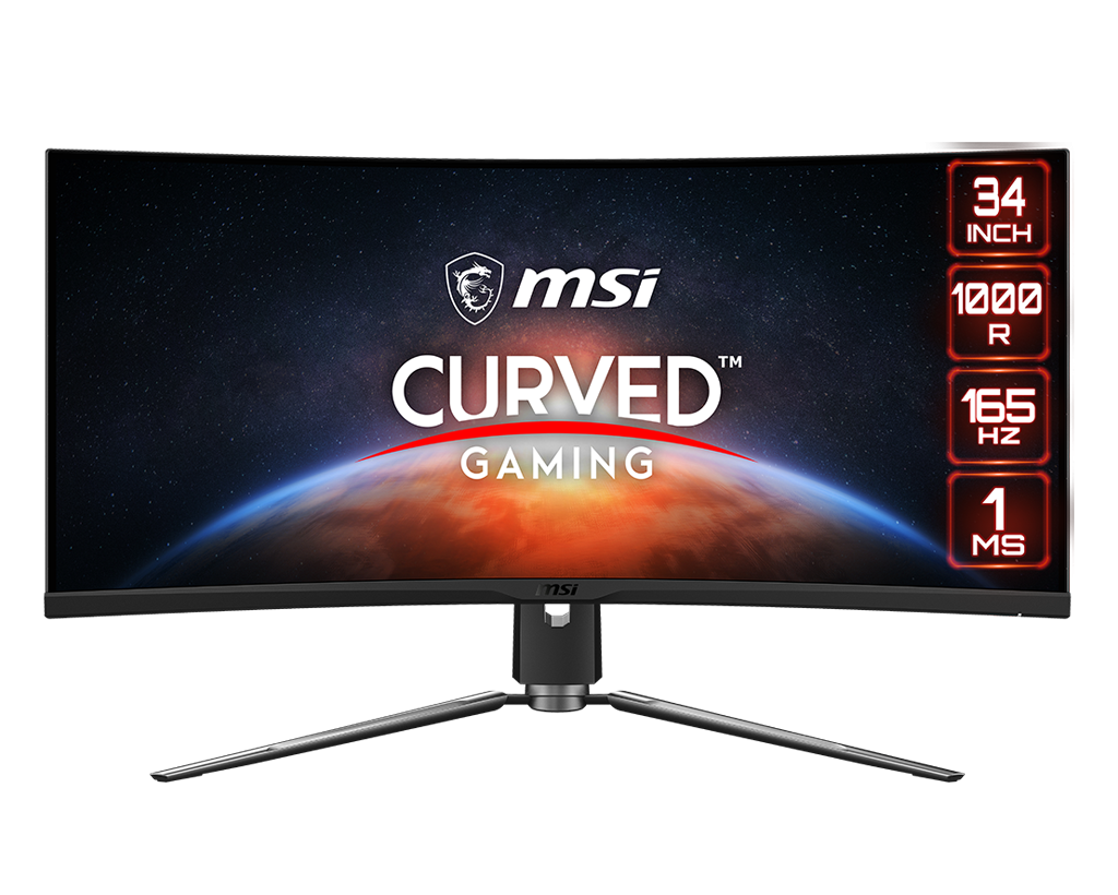 מסך מחשב ‏34 ‏אינטש MSI 343CQR 2K