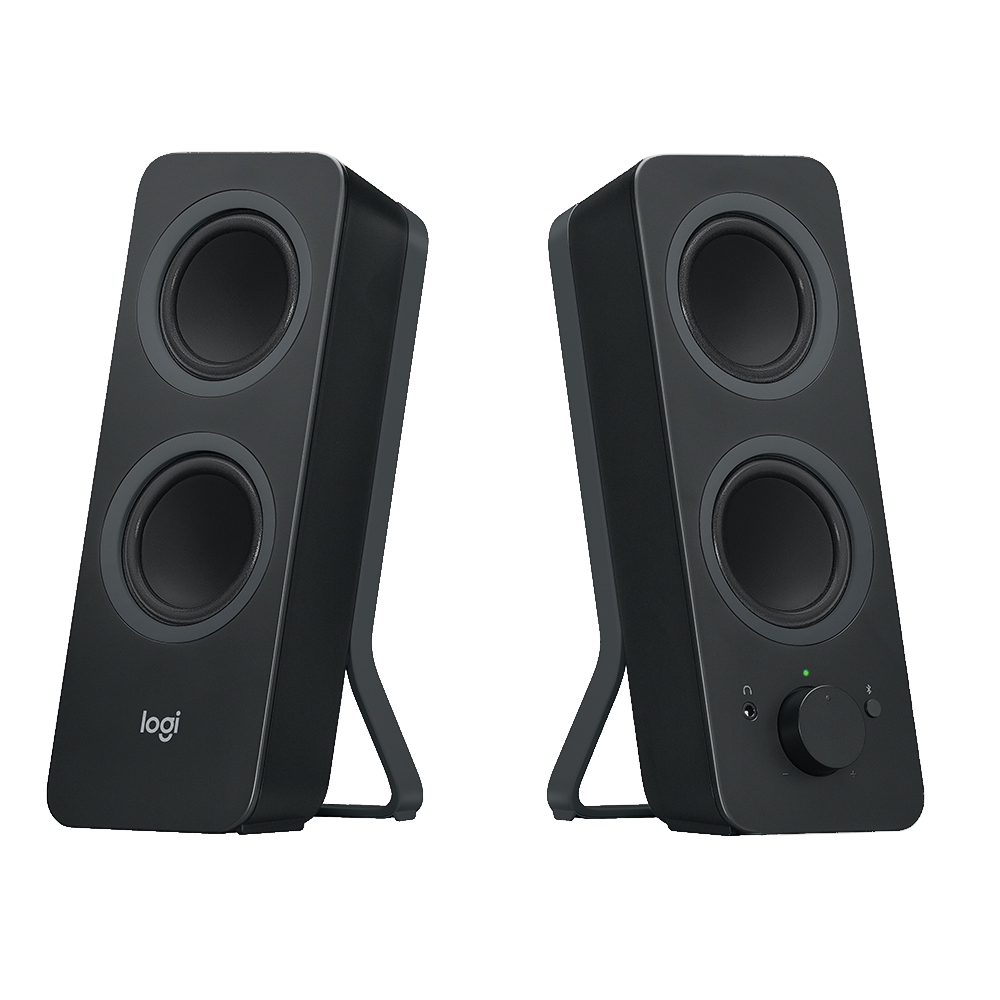  רמקולי סטריאו בלוטוס Z207 למחשב מבית Logitech שחור 