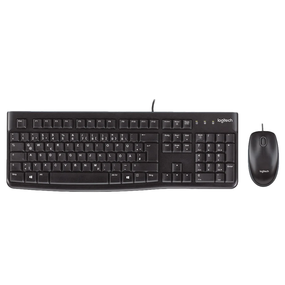  סט מקלדת ועכבר LOGITECH USB MK120 כולל ערבית 
