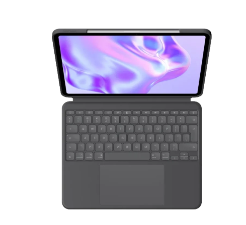  כיסוי מקלדת LOGITECH Combo Touch בצבע גרפיט, עבור iPad Pro 11 Inch (M4) 