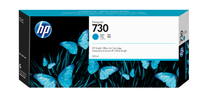 דיו כחול HP 730 300-ml Cyan 