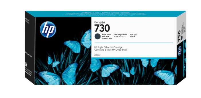 דיו שחור מט HP 730 300-ml Matte Black