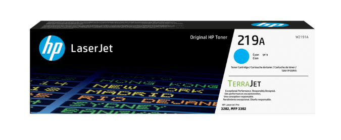 טונר כחול מקורי HP 219A W2191AC (1,200 דפים)  
