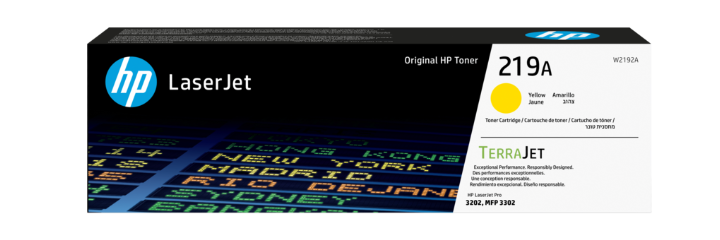 טונר צהוב מקורי HP 219A W2192AY (1,200 דפים)  