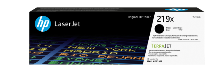 טונר שחור מקורי HP 219X W2190XBK (3,200 דפים)