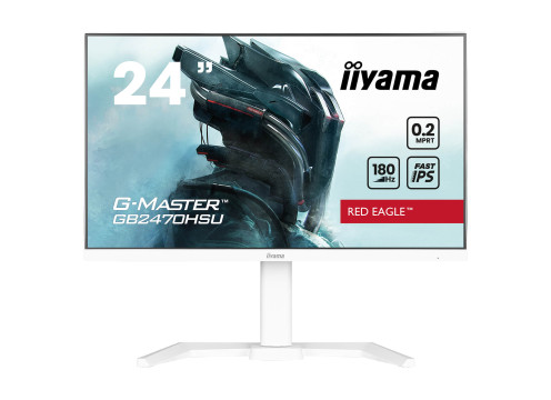  מסך מחשב לגיימינג IIYAMA 23.8" G-MASTER IPS FHD 180HZ 0.2MS WHITE GB2470HSU-W6