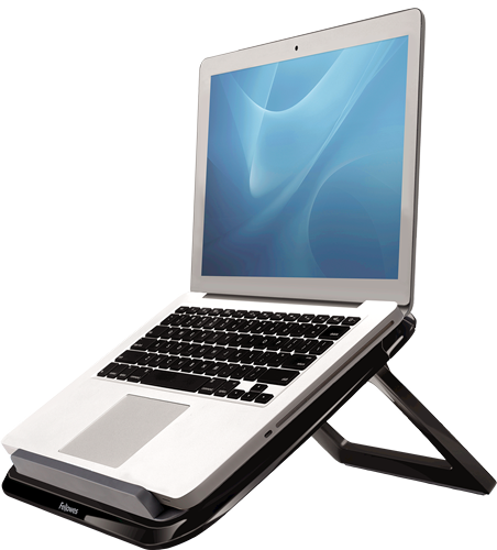 מגביה מחשב נייד שחור Q Laptop I-Spire 