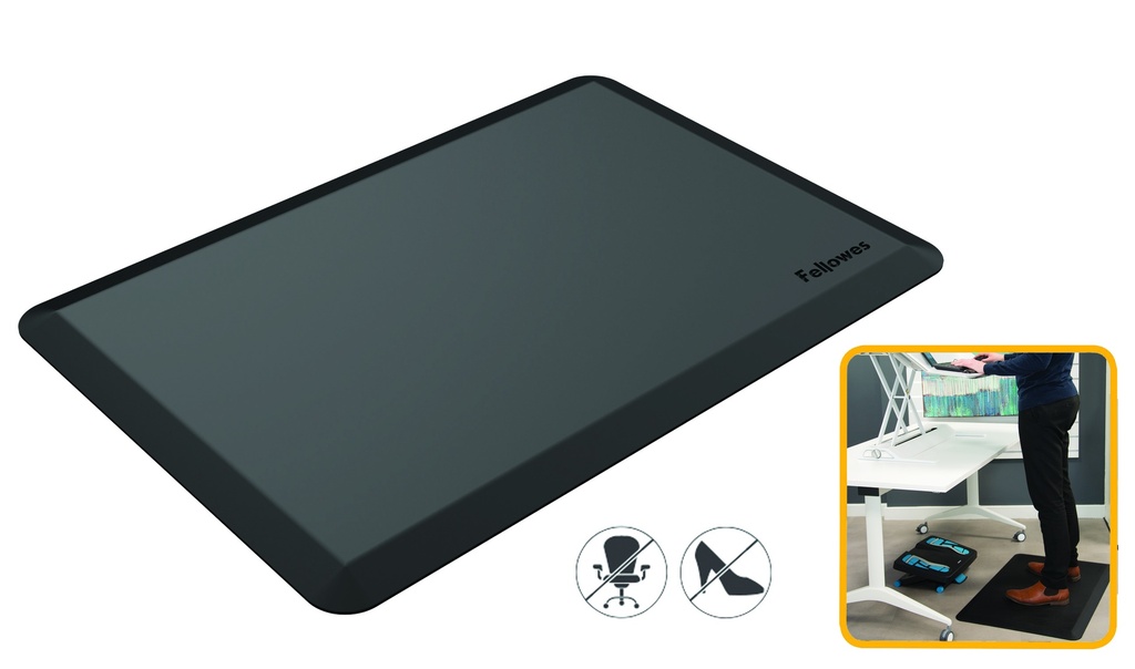שטיח ארגונומי פולימר Fellowes Everyday Sit-Stand Mat DFT8707001