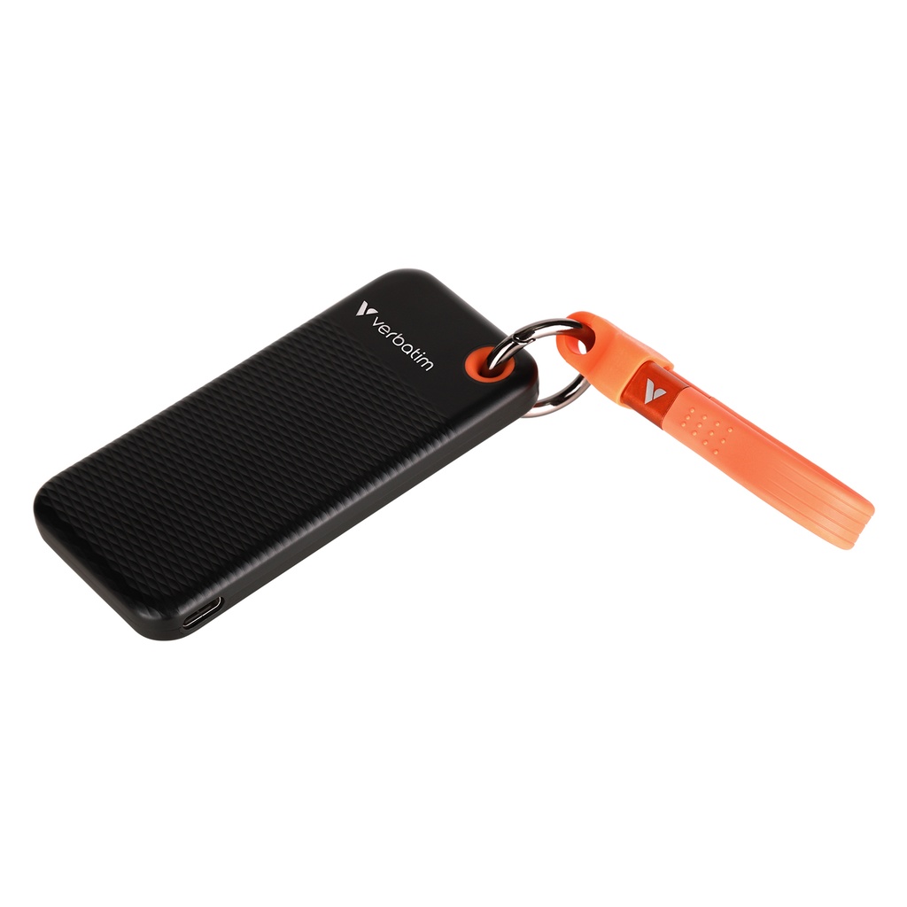 כונן קשיח חיצוני Verbatim Pocket SSD USB 3.2 Gen 2 1TB Black/Orange 