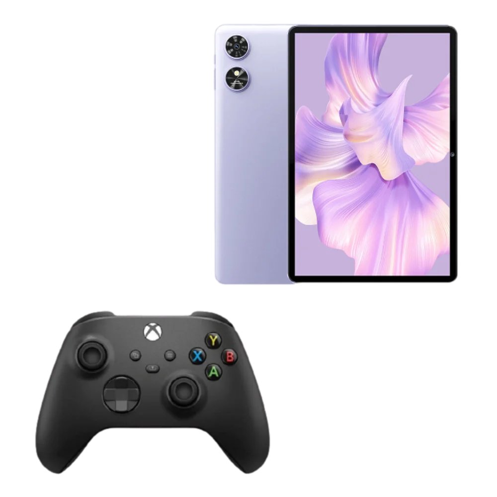  חבילה הכוללת בקר XBOX Series S | X אלחוטי צבע שחור+ טאבלט OUKITEL OT6 4+64 10.1 סגול 