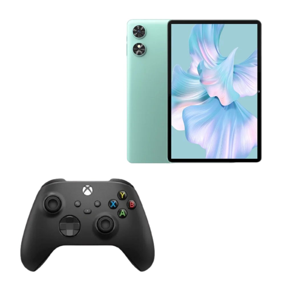  חבילה הכוללת בקר XBOX Series S | X אלחוטי צבע שחור+ טאבלט OUKITEL OT6 4+64 10.1 ירוק 