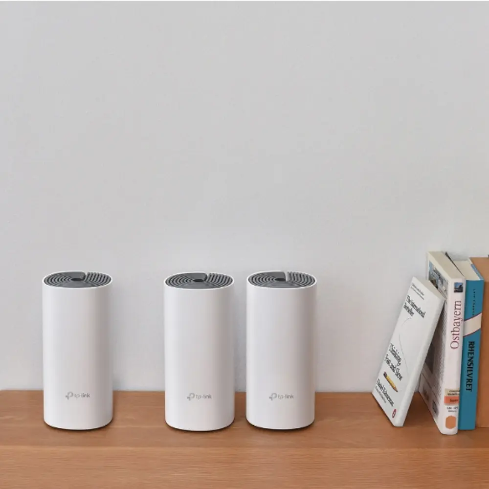  מגדיל טווח TP LINK Deco E4 Mesh AC1200Mbps -  שלוש יחידות באריזה